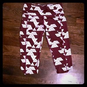 Oiselle knickers, burgen molecular print